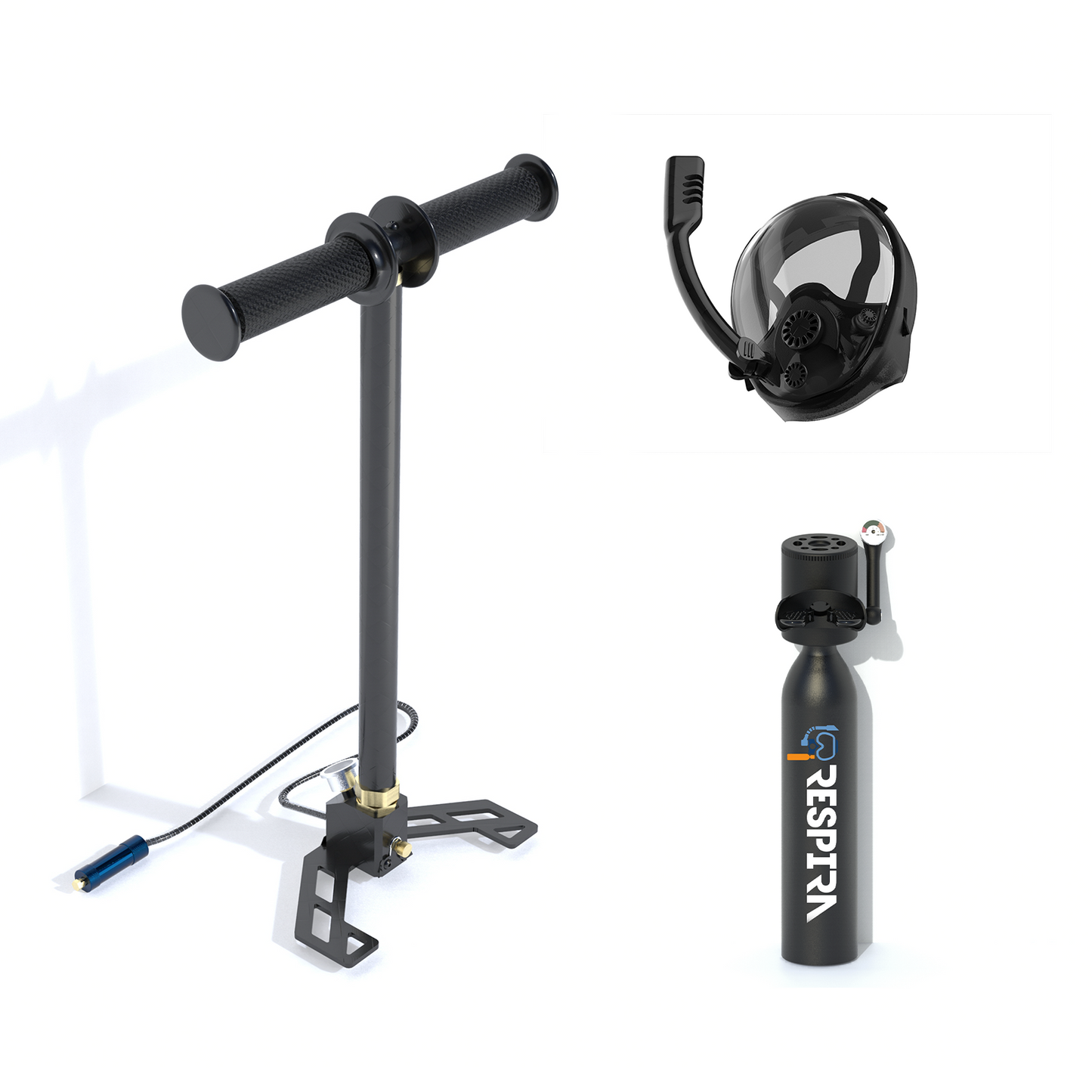 Respira Tank + Hand Pump + Sub-Mask