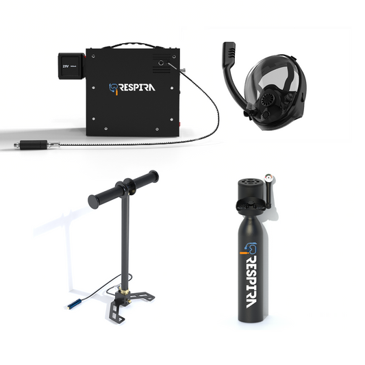 Respira Tank + JetCharge Compressor + Hand Pump + Sub-Mask